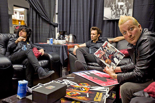 green day in backstage